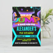 Sprong Verjaardag, Bounce House Trampoline Park Jo Kaart (Staand voorkant)