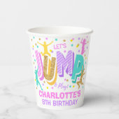 Sprong Verjaardag Papier Cups Papieren Bekers (Achterkant)