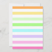 Sprong verjaardagsfeestje meisje, trampoline feest kaart (Achterkant)