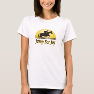 Sprong voor dames Paardensport T-shirt