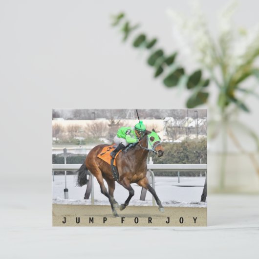 Sprong voor Joy-Reylu Gutierrez (1) Briefkaart (Staand voorkant)