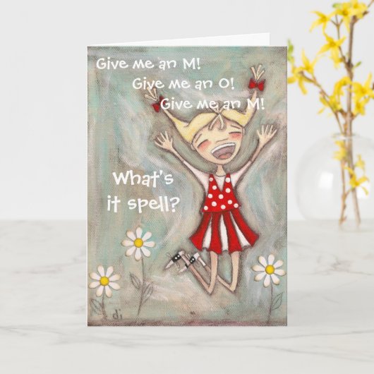 Sprong voor Vreugde - de Kaart van het Moederdag (Gele Bloem)