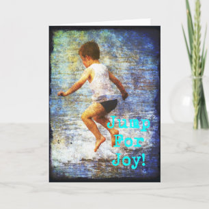 Sprong voor Vreugde Kaart