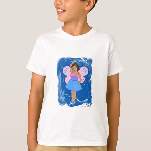 sprookdansen in de nachtelijke hemel t-shirt (Voorkant)