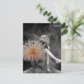 Sprookje achter de bloemen briefkaart (Staand voorkant)