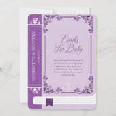  sprookje Alice in het Wonderland Paars Boek Kaart (Achterkant)