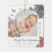 Sprookje Alice in Wonderland Baby Stats Foto Keramisch Ornament (Links)