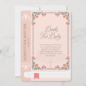  sprookje Alice in Wonderland Roze Boek Kaart (Achterkant)