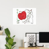 Sprookje Appel Poster (Thuiskantoor)