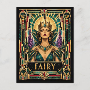 Sprookje, Art Deco Mythisch Briefkaart