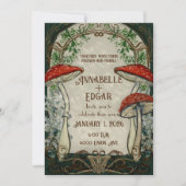  Sprookje Art Nouveau Bruiloft Kaart (Voorkant)