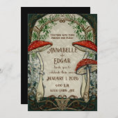  Sprookje Art Nouveau Bruiloft Kaart (Voorkant / Achterkant)