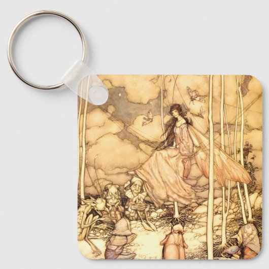 Sprookje Arthur Rackham Sleutelhanger (Voorkant)
