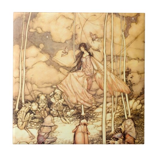 Sprookje Arthur Rackham Tegeltje (Voorkant)