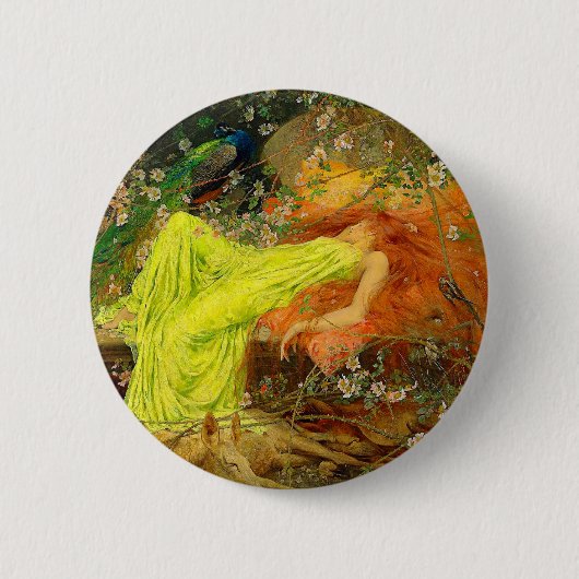 Sprookje Arthur Wardle Ronde Button 5,7 Cm (Voorkant)