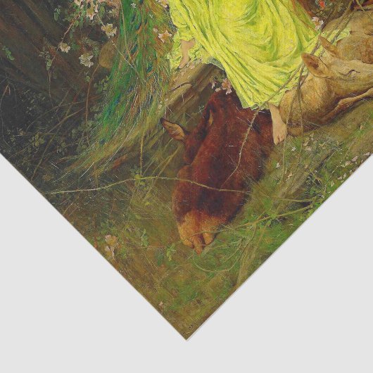 Sprookje Arthur Wardle Tissuepapier (Detail)