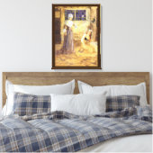Sprookje Assepoester met Goede Fee Canvas Afdruk (Insitu (Slaapkamer))