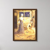 Sprookje Assepoester met Goede Fee Canvas Afdruk (Voorkant)
