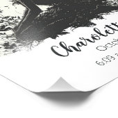 Sprookje Baby shower cadeau | Poster geboortestati (Hoek)