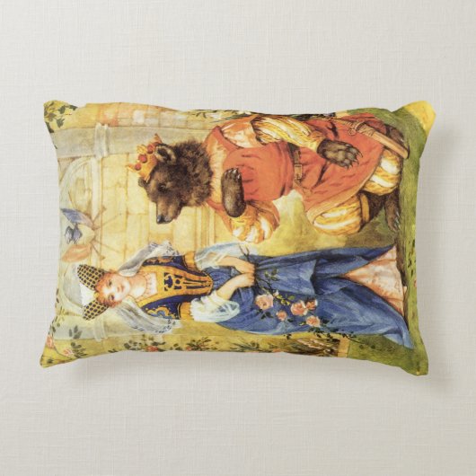 Sprookje, Belle en het Beest Accent Kussen (Achterkant)