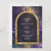 Sprookje Betoverd Bos Elegante Bloemen Bruid Kaart (Voorkant)