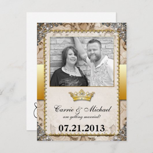  Sprookje Bewaar de Datum Foto Briefkaart (Voorkant / Achterkant)