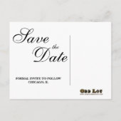  Sprookje Bewaar de Datum Foto Briefkaart (Achterkant)