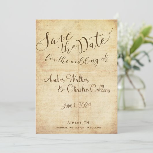 Sprookje Bewaar de datum Kaart (Staand voorkant)