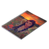 Sprookje bij zonsondergang in een veld van klaproz notitieboek (Linkerzijde)