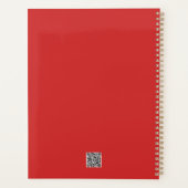 Sprookje bij zonsondergang in een veld van klaproz planner (Achterkant)