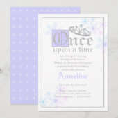 sprookje BIRTHDAY PARTY sneeuwkoningin geïnspireer Kaart (Voorkant / Achterkant)