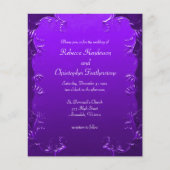 Sprookje bloeien Paarse bruiloft uitnodiging Flyer (Voorkant)