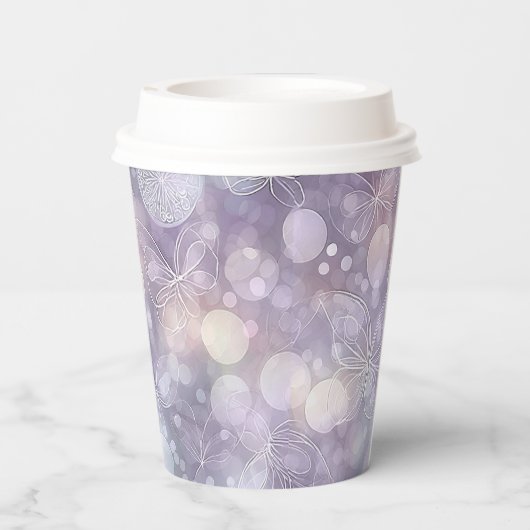 Sprookje Bloemen 15 Quinceanera ID1030 Papieren Bekers (Achterkant)