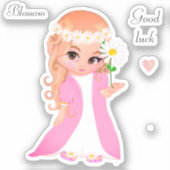 Sprookje & Bloemen Sticker (Voorkant)