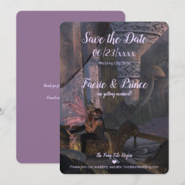 Sprookje Bruiloft - Flat Save The Date Kaart
