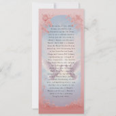 Sprookje bruiloft menu kaart (Achterkant)