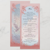 Sprookje bruiloft menu kaart (Voorkant / Achterkant)