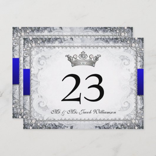  sprookje bruiloft tafel nummer Kaarten (Voorkant / Achterkant)