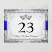 sprookje bruiloft tafel nummer Kaarten (Achterkant)