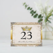 sprookje bruiloft tafel nummer Kaarten (Staand voorkant)