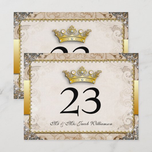 sprookje bruiloft tafel nummer Kaarten (Voorkant / Achterkant)