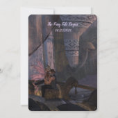 sprookje bruiloft uitnodiging (Achterkant)