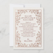 Sprookje Dank je briefpapier - Bruiloft Note Kaart (Voorkant)