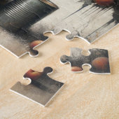 Sprookje dat perziken in een blik legt legpuzzel (Zijkant)