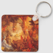 Sprookje De gevangen roodborst door Fitzgerald Sleutelhanger (Achterkant)