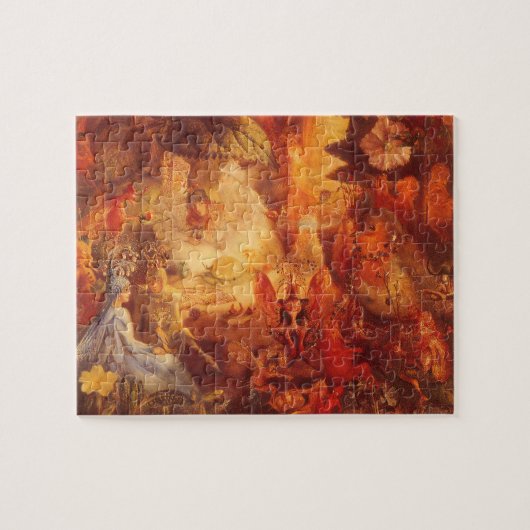 Sprookje De Gevangene Roodborst door Fitzgerald Legpuzzel (Horizontaal)