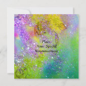 SPROOKJE DROMEN OP EEN RODE BLOEM paars geel,groen Kaart (Achterkant)