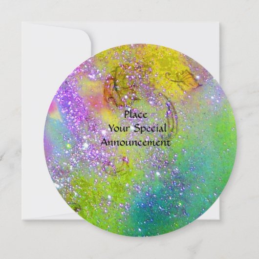 SPROOKJE DROMEN OP EEN RODE BLOEM Rood Groen Geel Kaart (Achterkant)