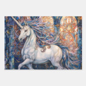  sprookje Eenhoorn Waterverf Inpakpapier Vel (Voorkant 2)
