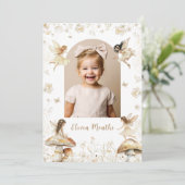 Sprookje Eerste Jaar Boho Mijlpaal Fotokaart Kaart (Staand voorkant)